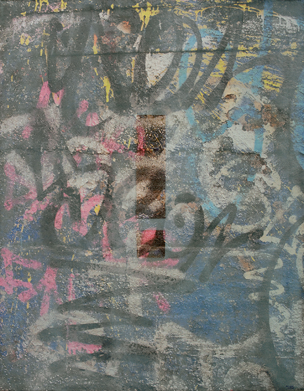 "GRAFFITI I.", 70x90cm, mixed media, 2018