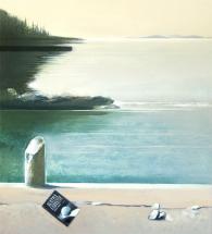 "By the sea", 90x100cm, oil painting, 2010